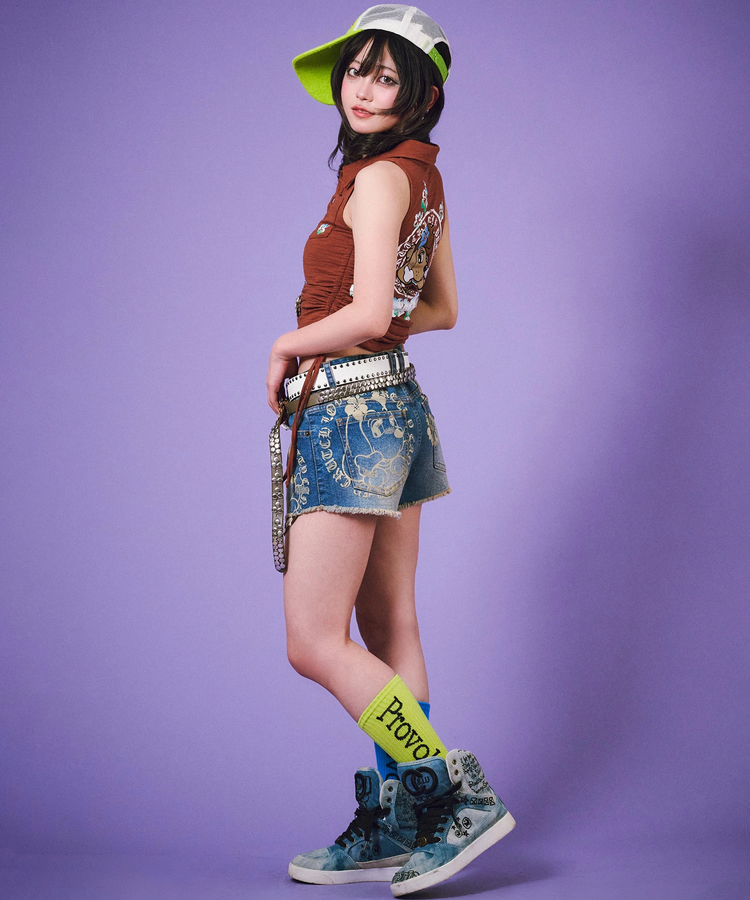 JACKROSE(ジャックローズ) |GALFY/ガルフィー ぎゃるちゃんデニムショーパン(WOMENS)