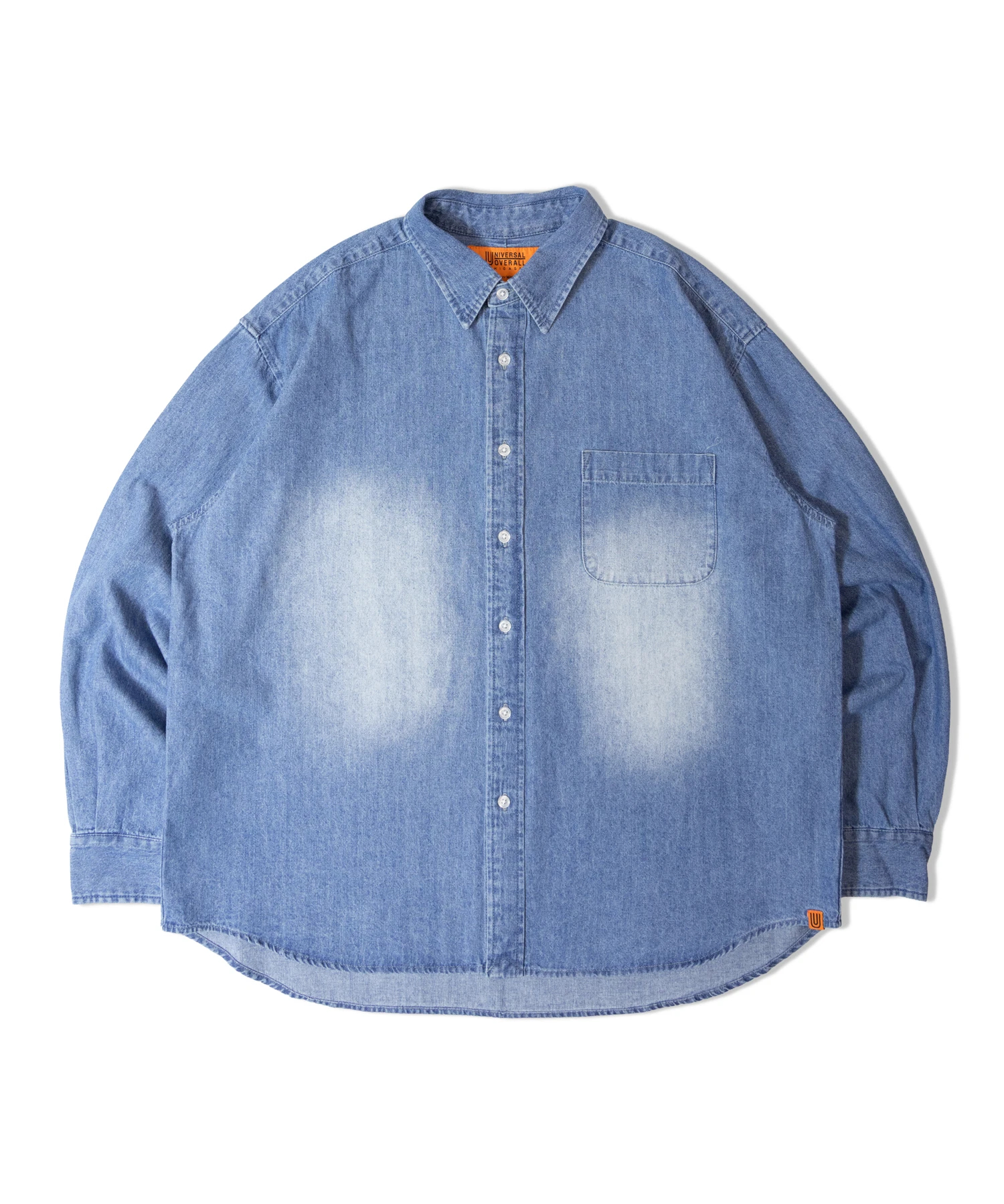 UNIVERSAL OVERALL/ユニバーサルオーバーオール DENIM L/S SHIRT(MENS