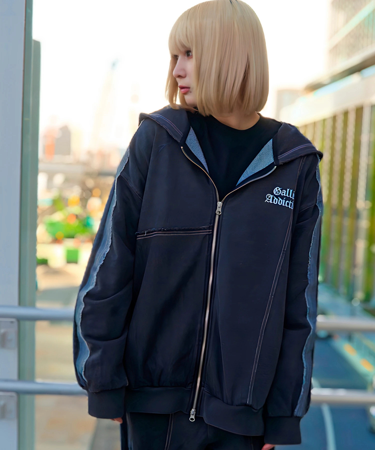 JACKROSE(ジャックローズ) |GA 切替DENIM ZIP HOODIE(MENS)