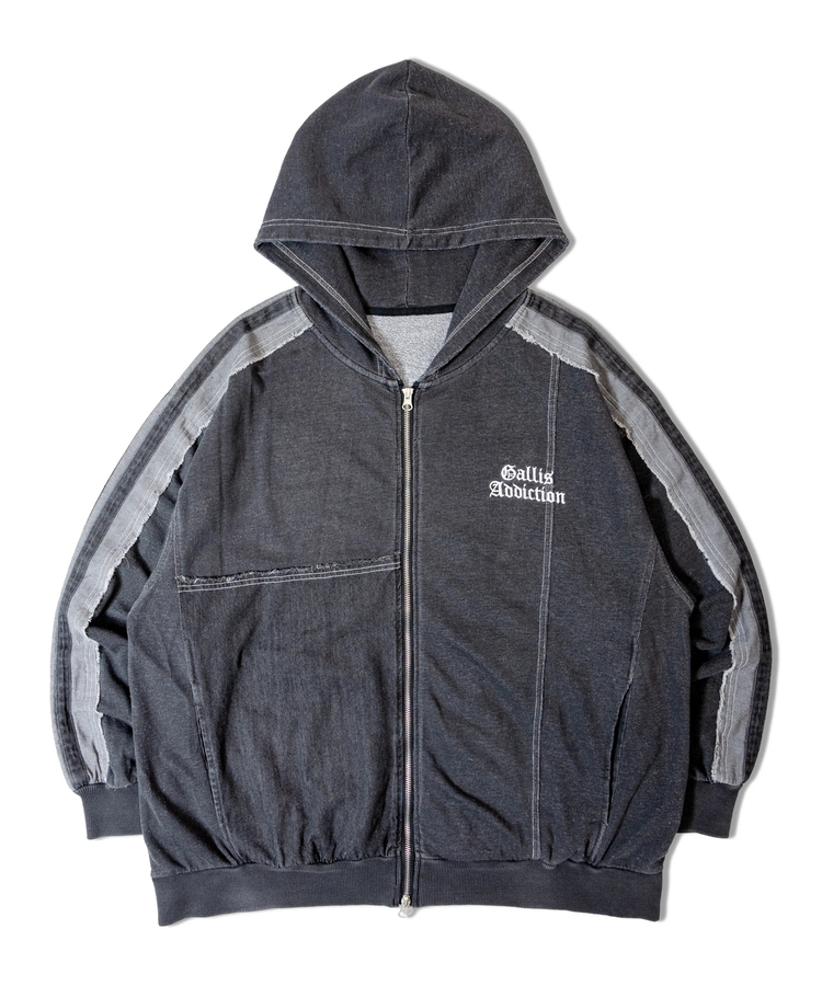 JACKROSE(ジャックローズ) |GA 切替DENIM ZIP HOODIE(MENS)