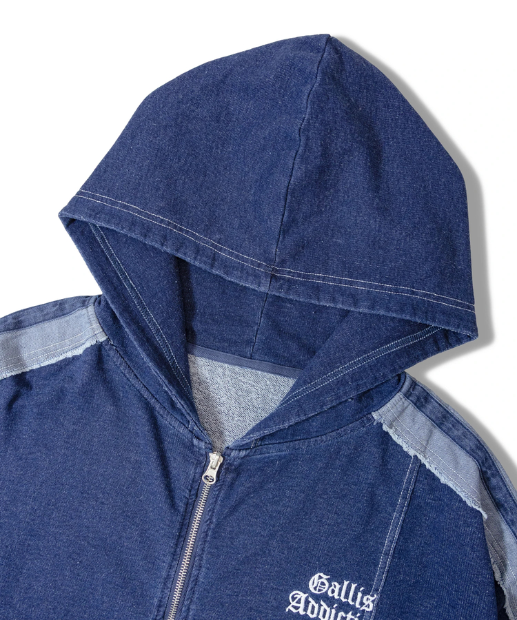 JACKROSE(ジャックローズ) |GA 切替DENIM ZIP HOODIE(MENS)
