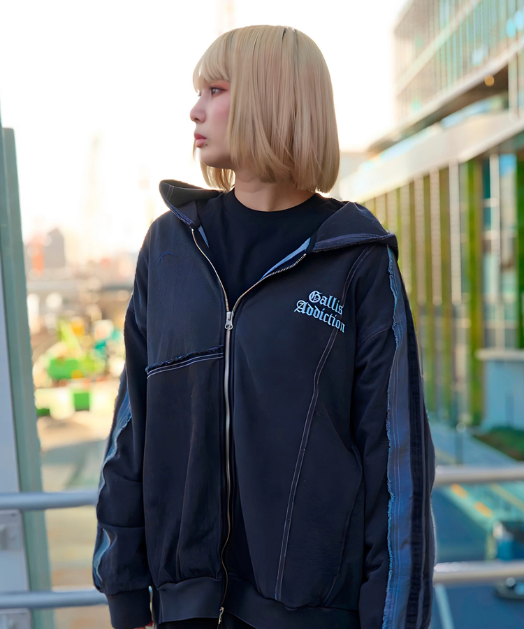 JACKROSE(ジャックローズ) |GA 切替DENIM ZIP HOODIE(MENS)