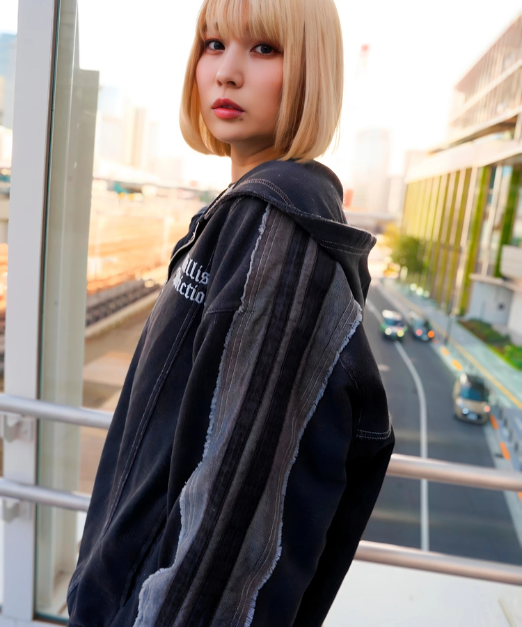 JACKROSE(ジャックローズ) |GA 切替DENIM ZIP HOODIE(MENS)