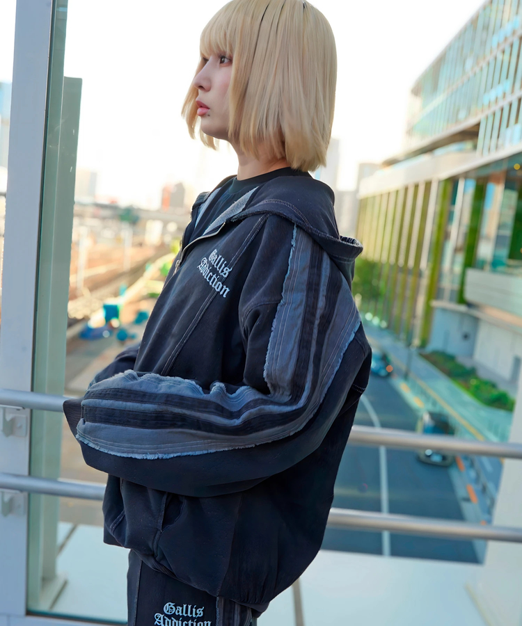 JACKROSE(ジャックローズ) |GA 切替DENIM ZIP HOODIE(MENS)