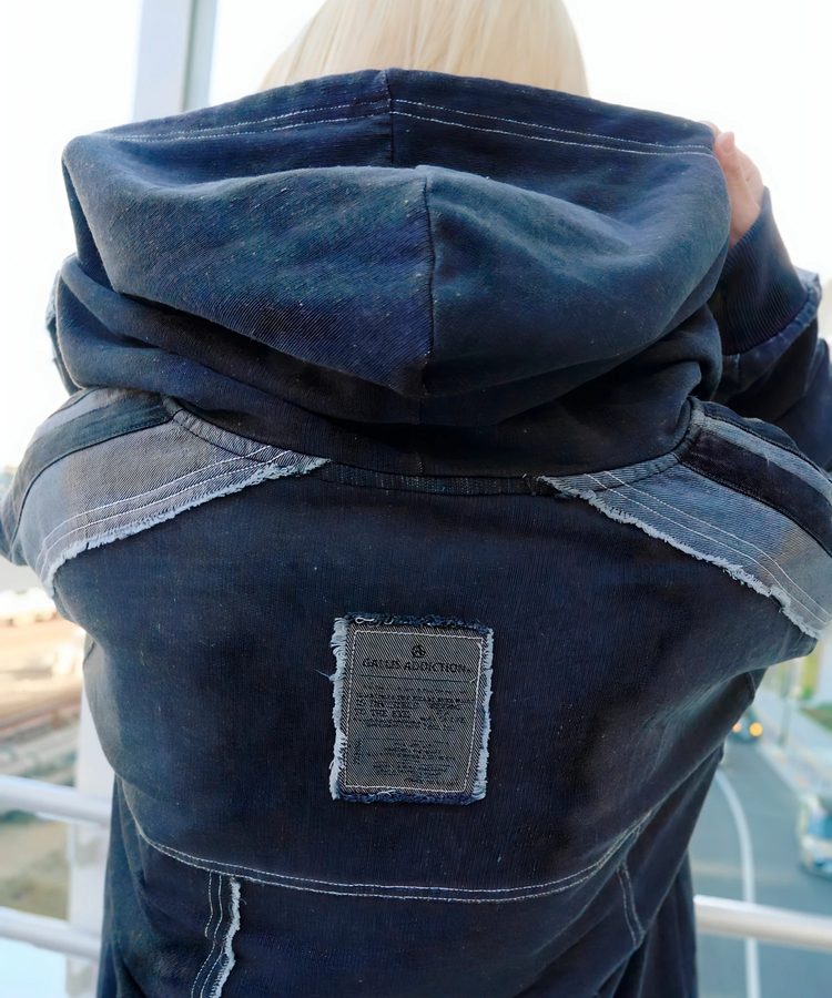 JACKROSE(ジャックローズ) |GA 切替DENIM ZIP HOODIE(MENS)
