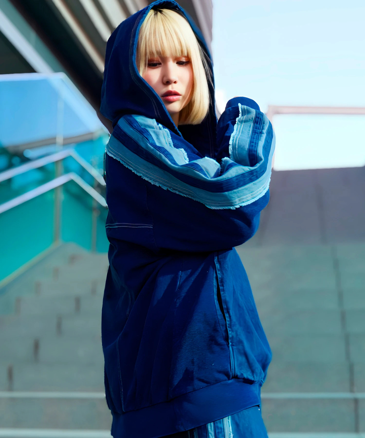 JACKROSE(ジャックローズ) |GA 切替DENIM ZIP HOODIE(MENS)