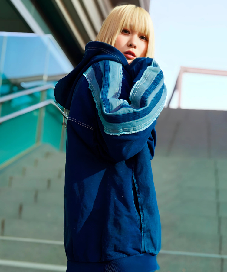 JACKROSE(ジャックローズ) |GA 切替DENIM ZIP HOODIE(MENS)