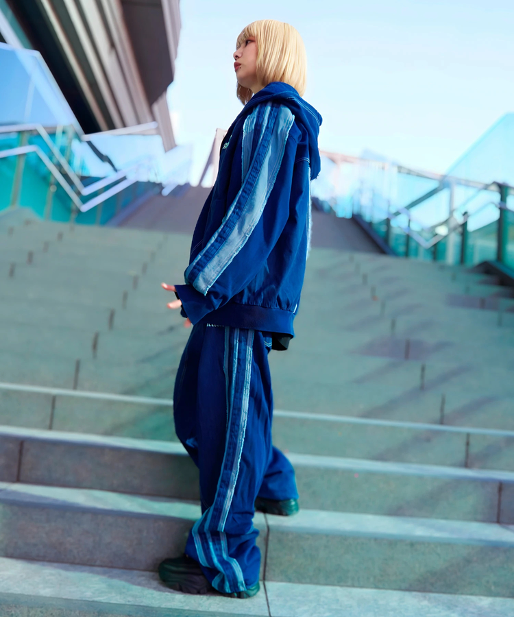 JACKROSE(ジャックローズ) |GA 切替DENIM ZIP HOODIE(MENS)