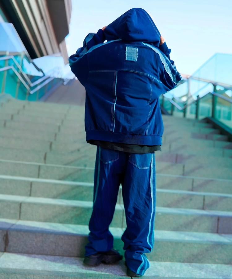 JACKROSE(ジャックローズ) |GA 切替DENIM ZIP HOODIE(MENS)