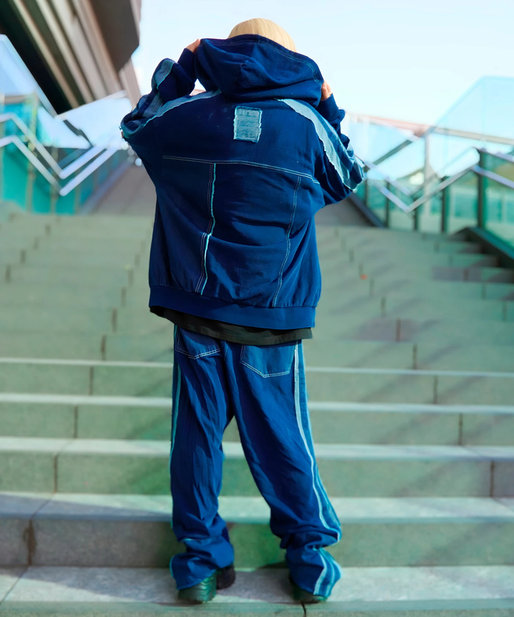 JACKROSE(ジャックローズ) |GA 切替DENIM ZIP HOODIE(MENS)