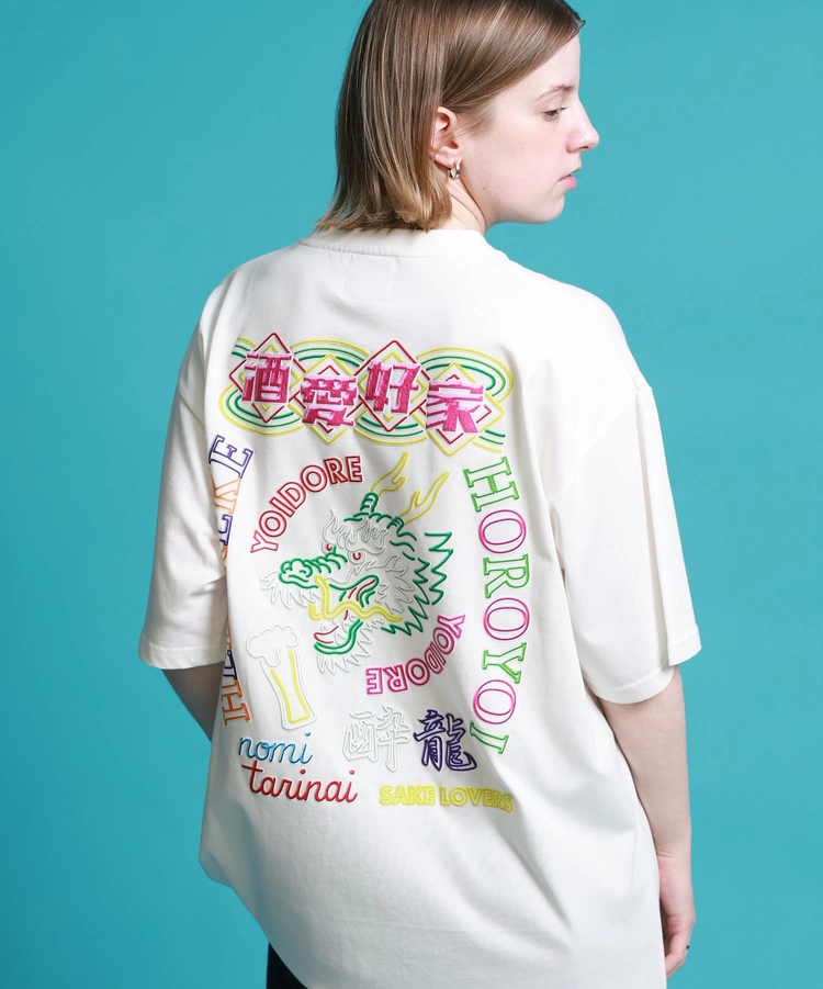 JACKROSE(ジャックローズ) |YOIDORE/酔いどれ SAKE ネオン S/S TEE(MENS)