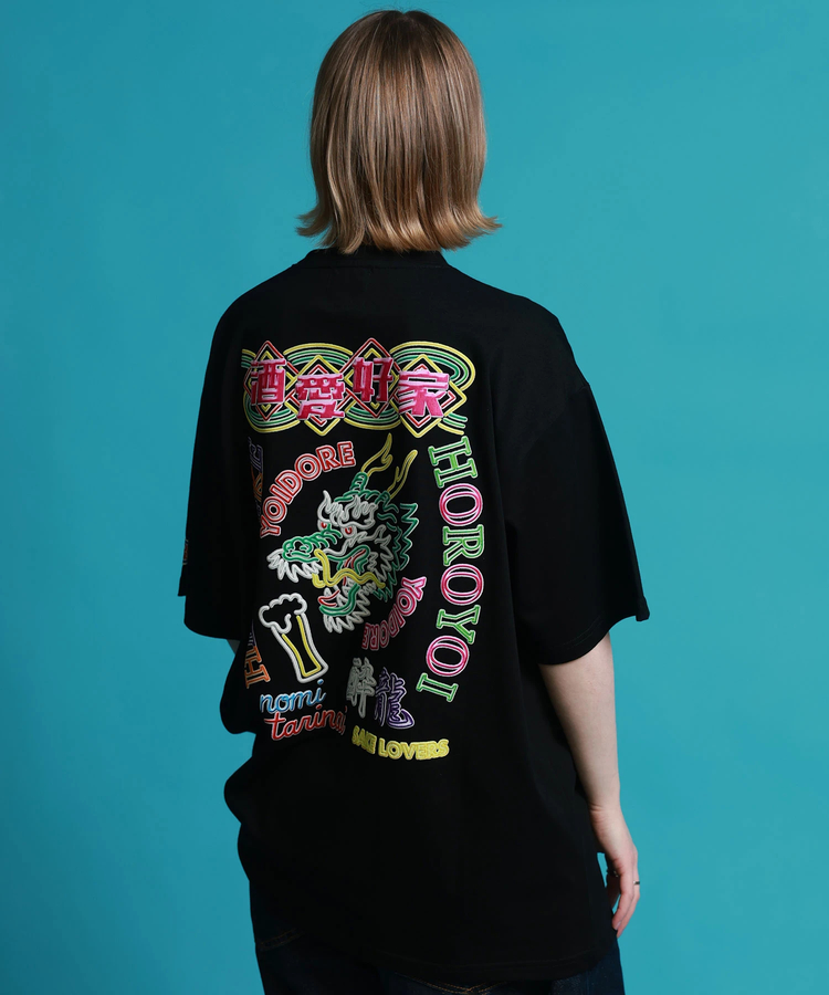 JACKROSE(ジャックローズ) |YOIDORE/酔いどれ SAKE ネオン S/S TEE(MENS)