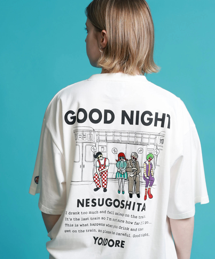 JACKROSE(ジャックローズ) |YOIDORE/酔いどれ 電車寝過ごした S/S TEE(MENS)