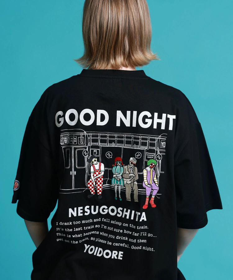 JACKROSE(ジャックローズ) |YOIDORE/酔いどれ 電車寝過ごした S/S TEE(MENS)