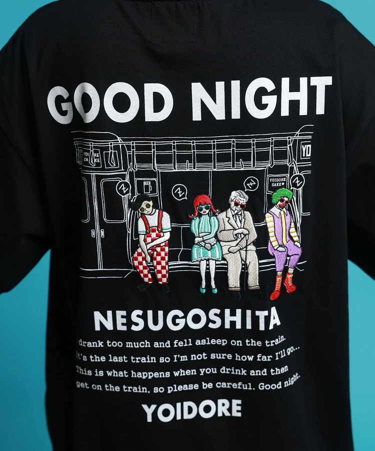 JACKROSE(ジャックローズ) |YOIDORE/酔いどれ 電車寝過ごした S/S TEE(MENS)