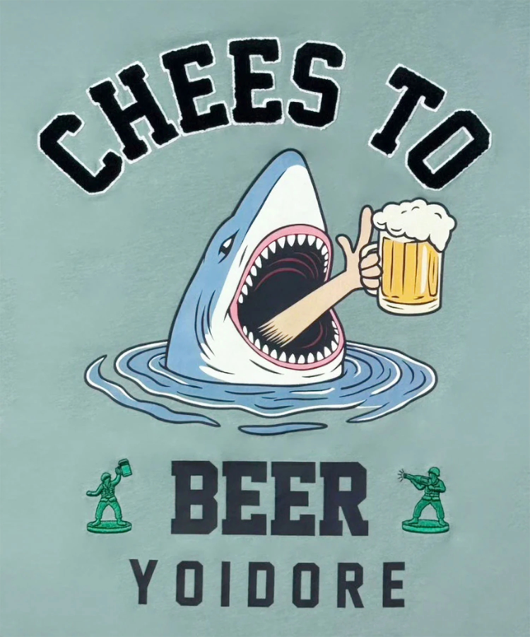 JACKROSE(ジャックローズ) |YOIDORE/酔いどれ サメ乾杯ポケット S/S TEE(MENS)