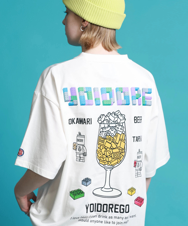 JACKROSE(ジャックローズ) |YOIDORE/酔いどれ ブロック ビール SS TEE(MENS)