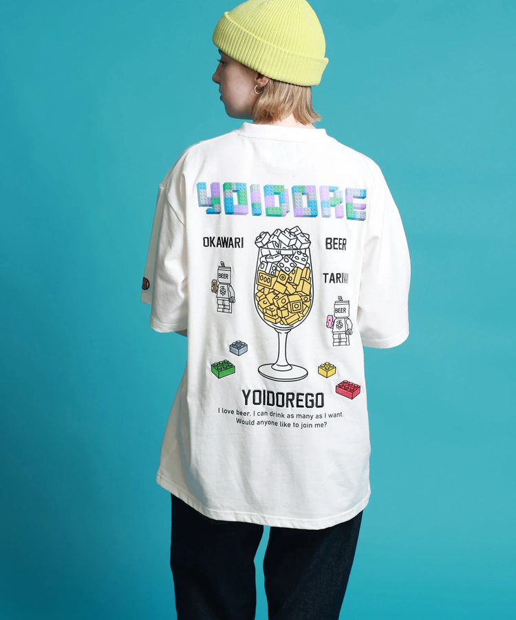 JACKROSE(ジャックローズ) |YOIDORE/酔いどれ ブロック ビール SS TEE(MENS)