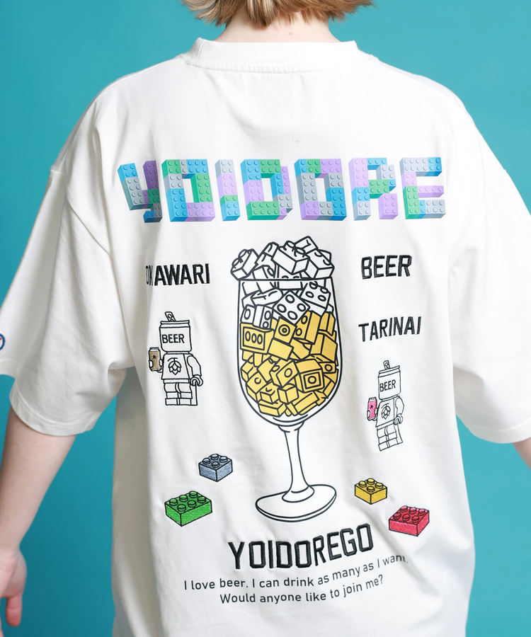JACKROSE(ジャックローズ) |YOIDORE/酔いどれ ブロック ビール SS TEE(MENS)
