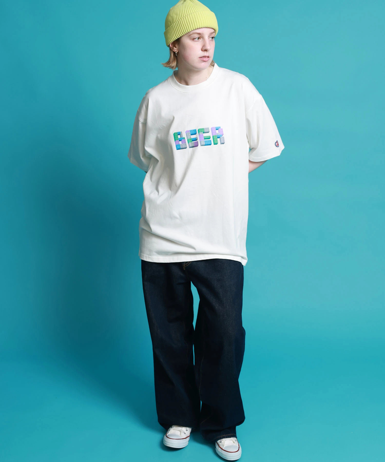 JACKROSE(ジャックローズ) |YOIDORE/酔いどれ ブロック ビール SS TEE(MENS)