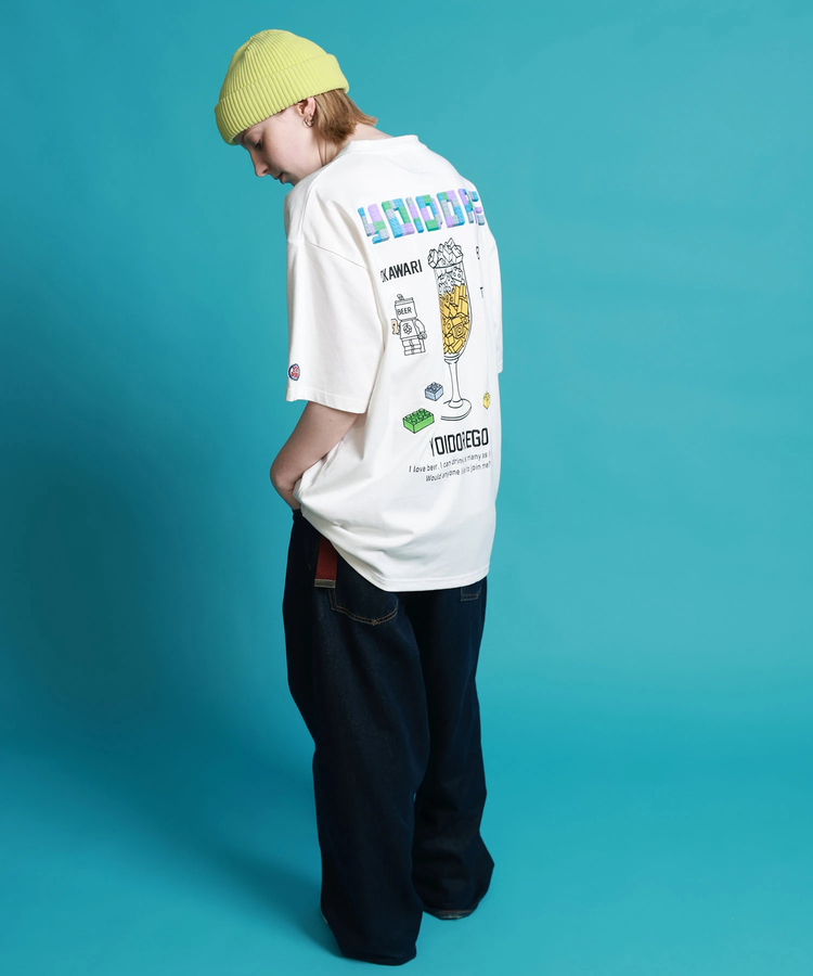 JACKROSE(ジャックローズ) |YOIDORE/酔いどれ ブロック ビール SS TEE(MENS)