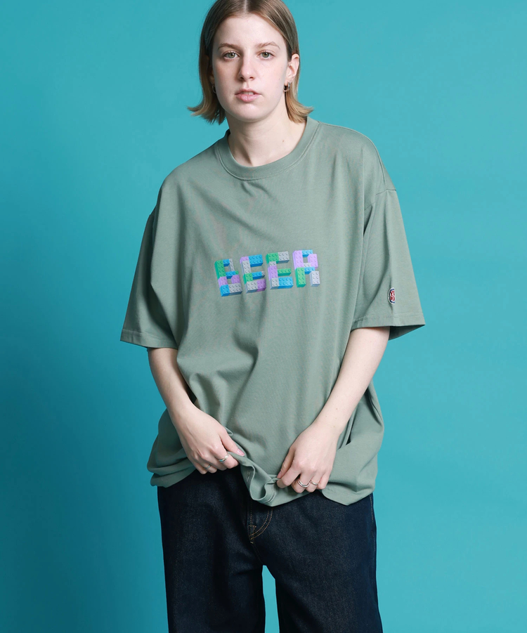 JACKROSE(ジャックローズ) |YOIDORE/酔いどれ ブロック ビール SS TEE(MENS)
