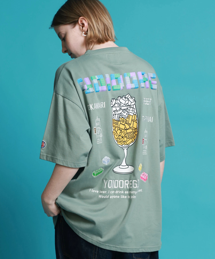 JACKROSE(ジャックローズ) |YOIDORE/酔いどれ ブロック ビール SS TEE(MENS)