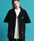 JACKROSE(ジャックローズ) |YOIDORE/酔いどれ 酒ボトル 刺繍SSシャツ(MENS)