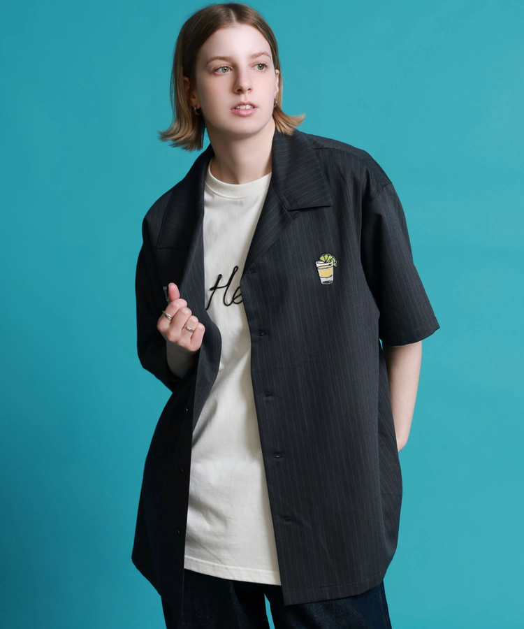 JACKROSE(ジャックローズ) |YOIDORE/酔いどれ テキーラ ストライプSSシャツ(MENS)