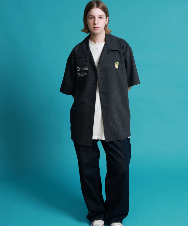 JACKROSE(ジャックローズ) |YOIDORE/酔いどれ テキーラ ストライプSSシャツ(MENS)