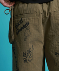 JACKROSE(ジャックローズ) |YOIDORE/酔いどれ 落書き ポーチバッグ ショートパンツ(MENS)