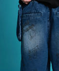 JACKROSE(ジャックローズ) |YOIDORE/酔いどれ 落書き ポーチバッグ ショートパンツ(MENS)