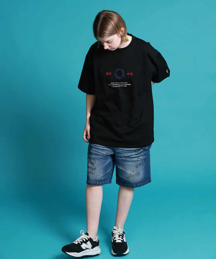 JACKROSE(ジャックローズ) |YOIDORE/酔いどれ 落書き ポーチバッグ ショートパンツ(MENS)