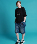JACKROSE(ジャックローズ) |YOIDORE/酔いどれ 落書き ポーチバッグ ショートパンツ(MENS)