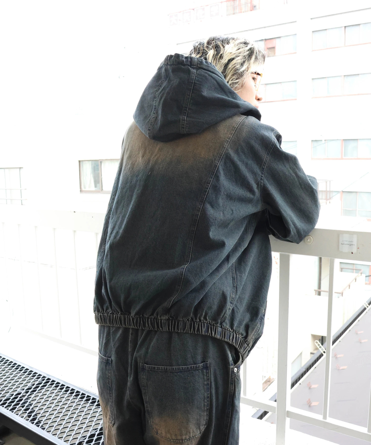JACKROSE(ジャックローズ) |JE PROCESSING DENIM HOOD JACKET(MENS)
