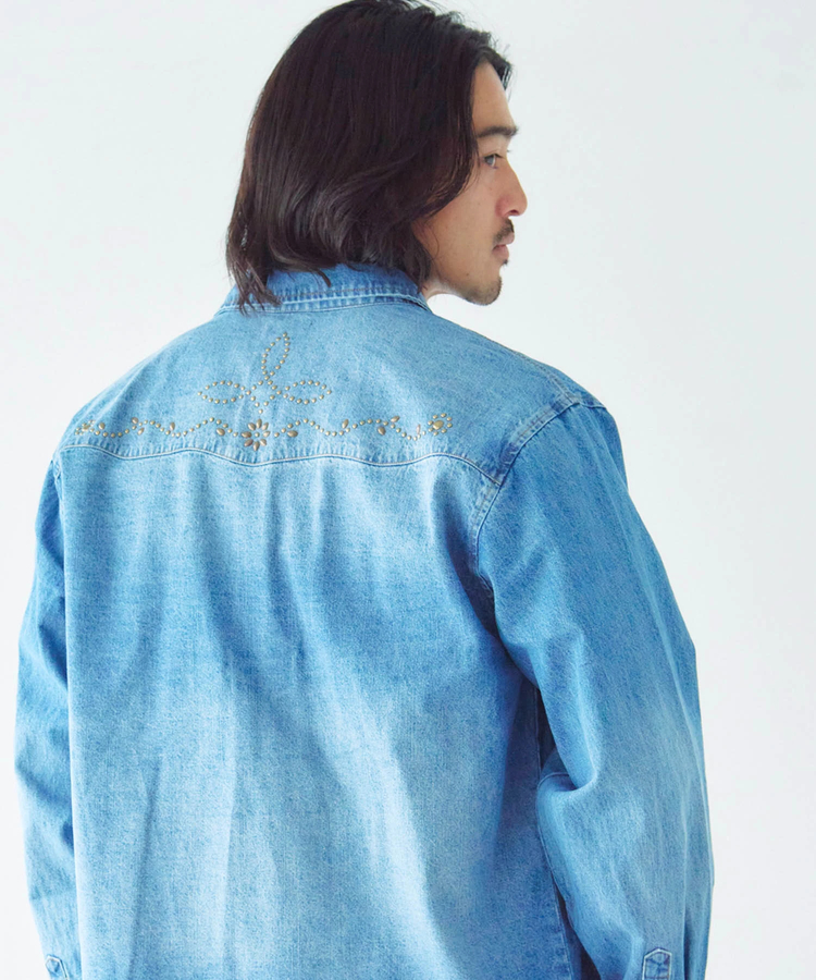 JACKROSE(ジャックローズ) |JE-STUDS DENIM LS SHIRTS(MENS)