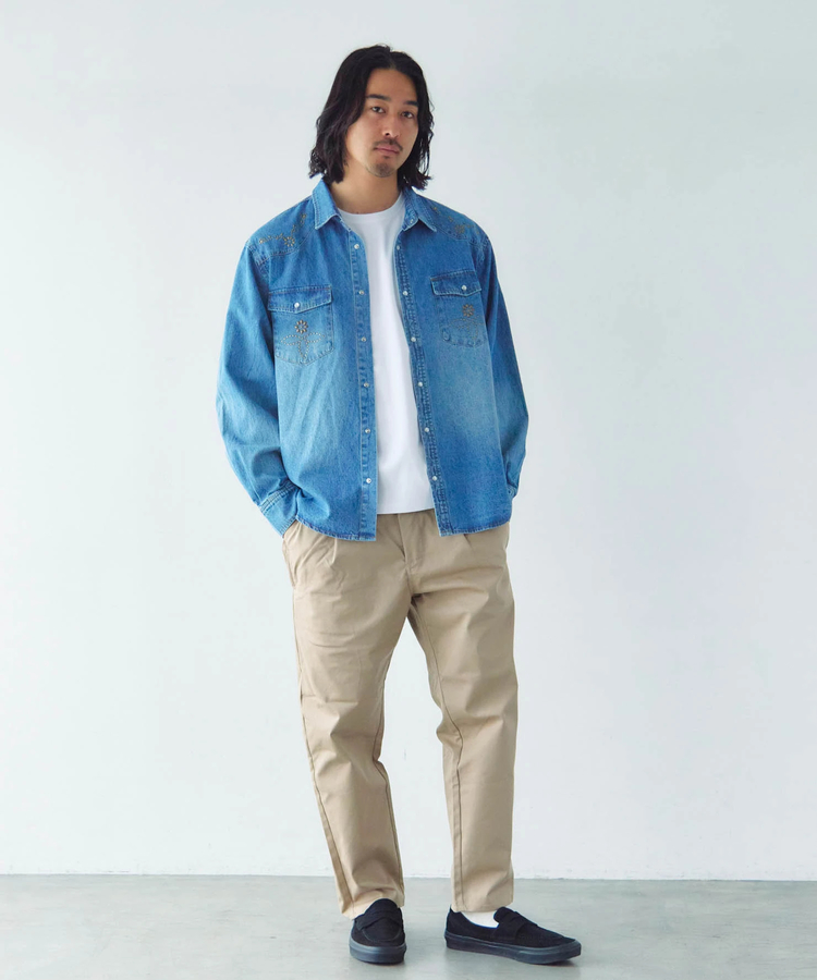 JACKROSE(ジャックローズ) |JE-STUDS DENIM LS SHIRTS(MENS)