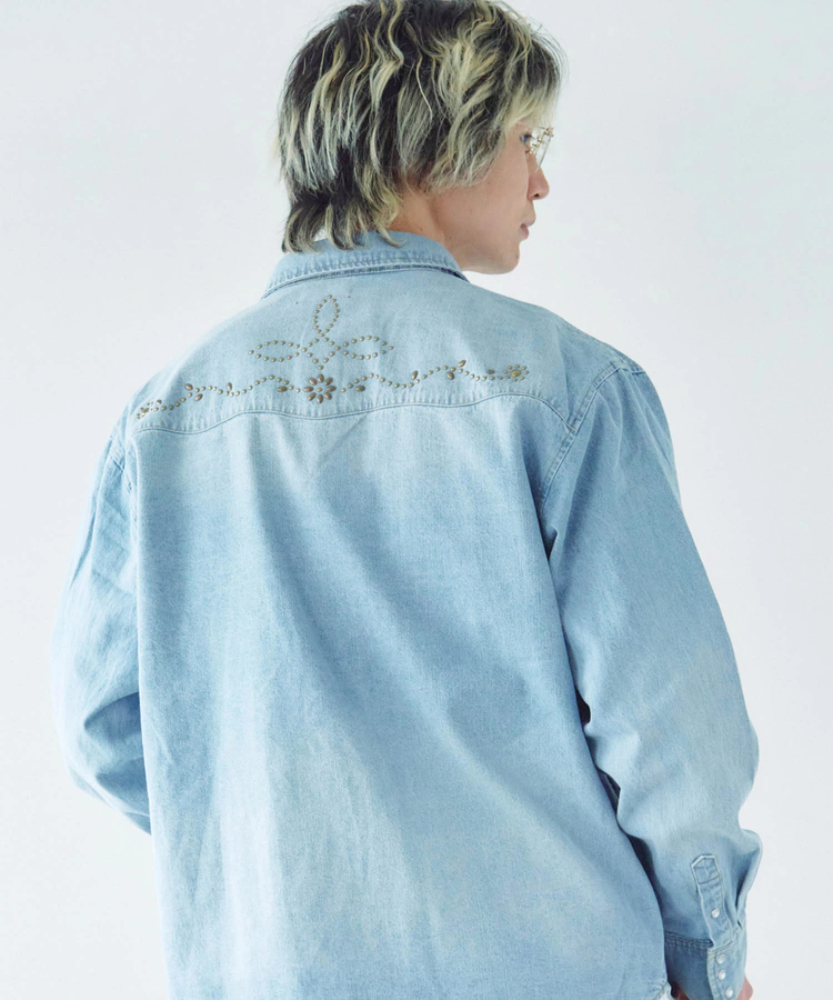 JACKROSE(ジャックローズ) |JE-STUDS DENIM LS SHIRTS(MENS)