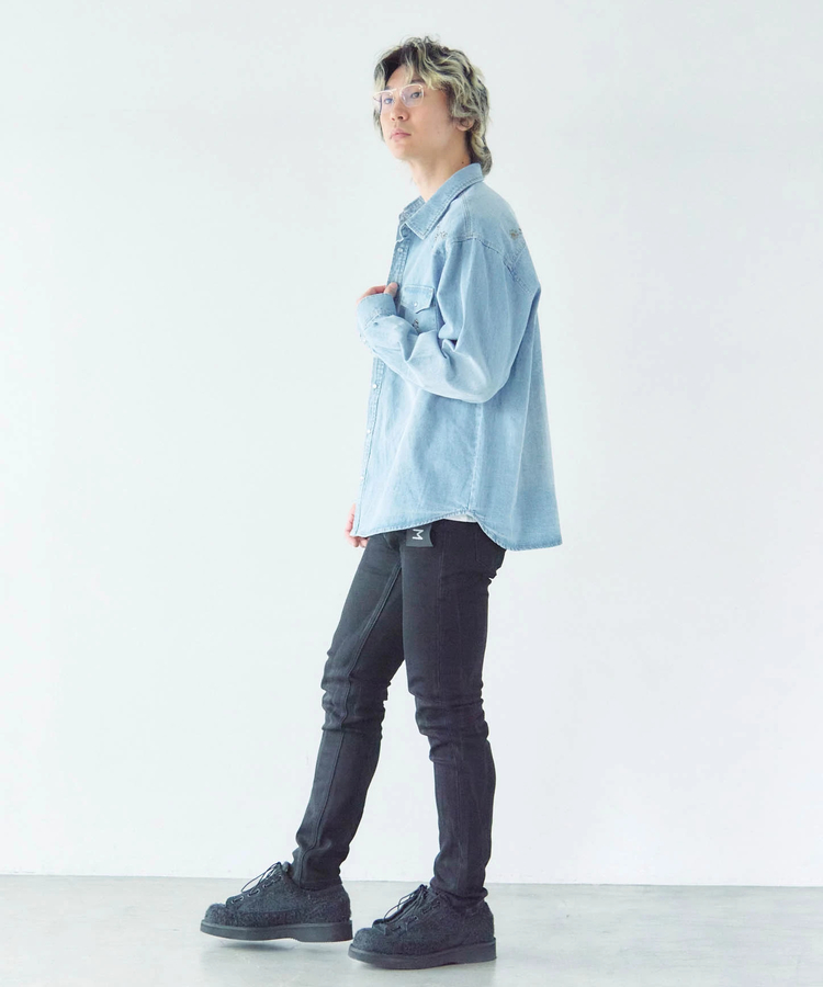 JACKROSE(ジャックローズ) |JE-STUDS DENIM LS SHIRTS(MENS)