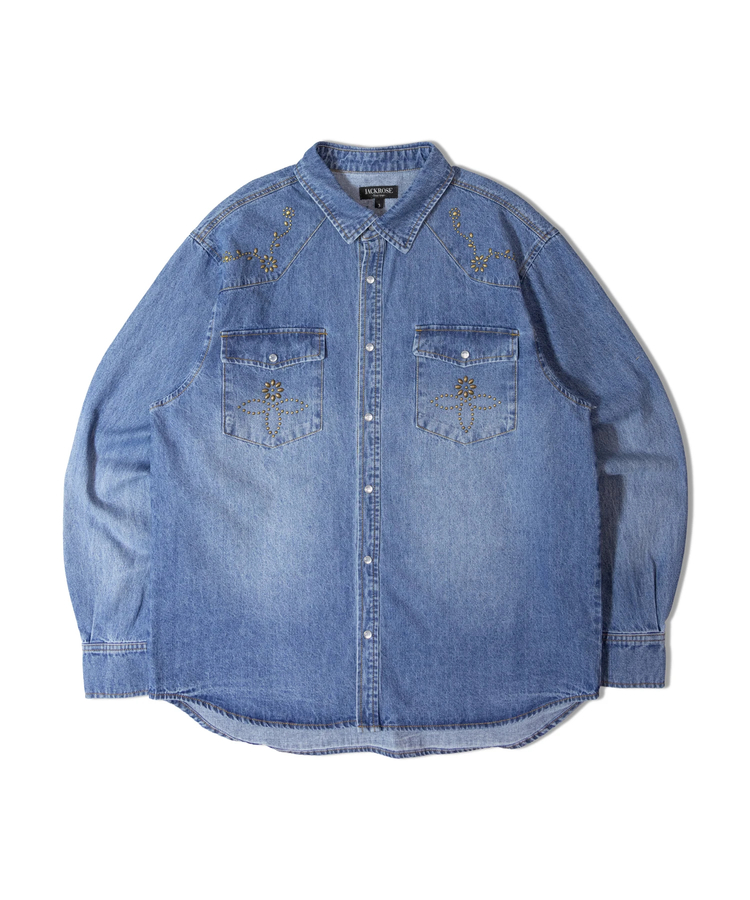 JACKROSE(ジャックローズ) |JE-STUDS DENIM LS SHIRTS(MENS)