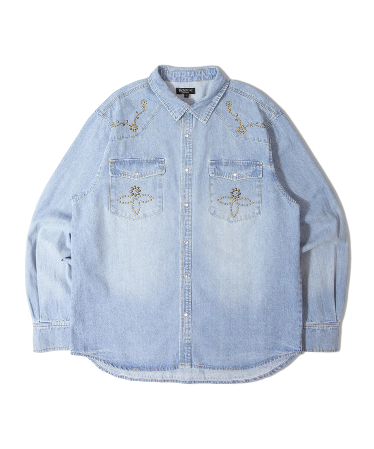 JACKROSE(ジャックローズ) |JE-STUDS DENIM LS SHIRTS(MENS)
