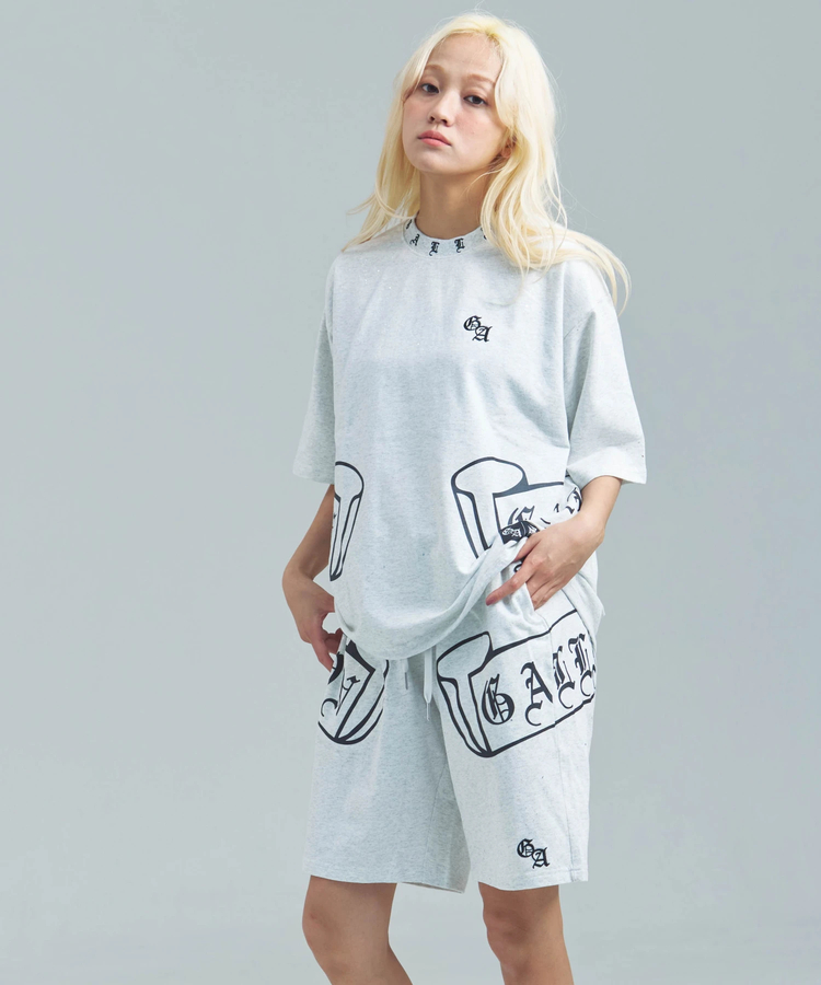 JACKROSE(ジャックローズ) |GA Glitter Emblem Shorts(MENS)