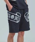 JACKROSE(ジャックローズ) |GA Glitter Emblem Shorts(MENS)
