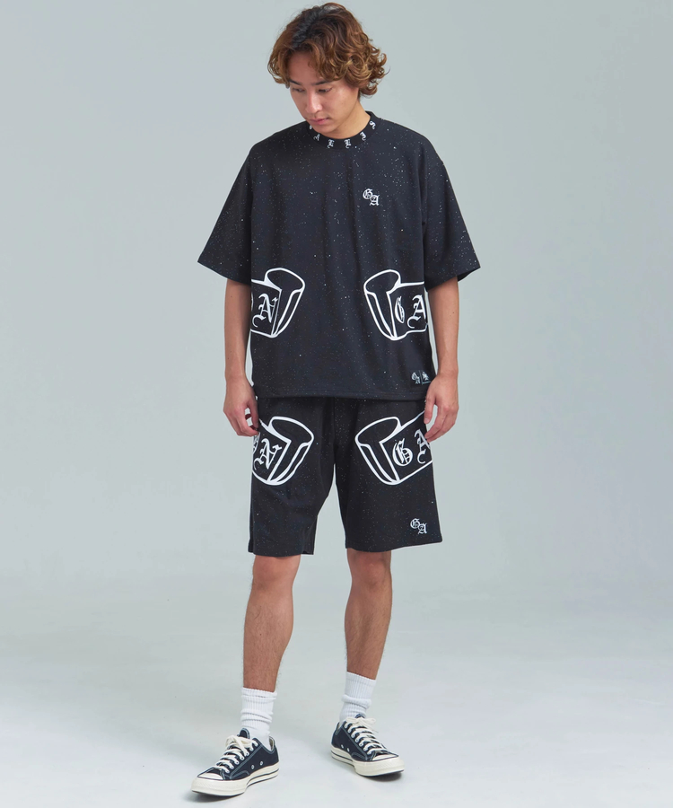 JACKROSE(ジャックローズ) |GA Glitter Emblem Shorts(MENS)