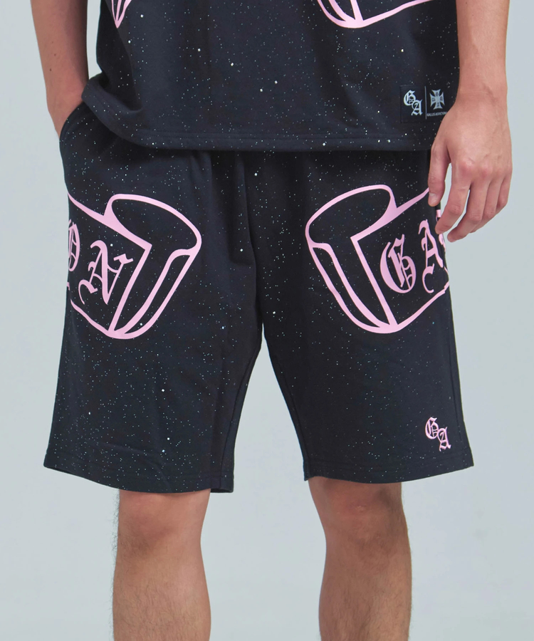 JACKROSE(ジャックローズ) |GA Glitter Emblem Shorts(MENS)