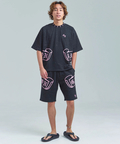 JACKROSE(ジャックローズ) |GA Glitter Emblem Shorts(MENS)