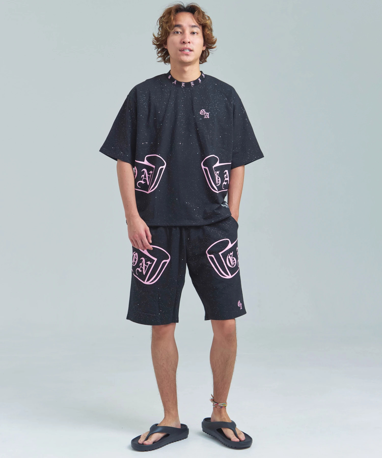 JACKROSE(ジャックローズ) |GA Glitter Emblem Shorts(MENS)