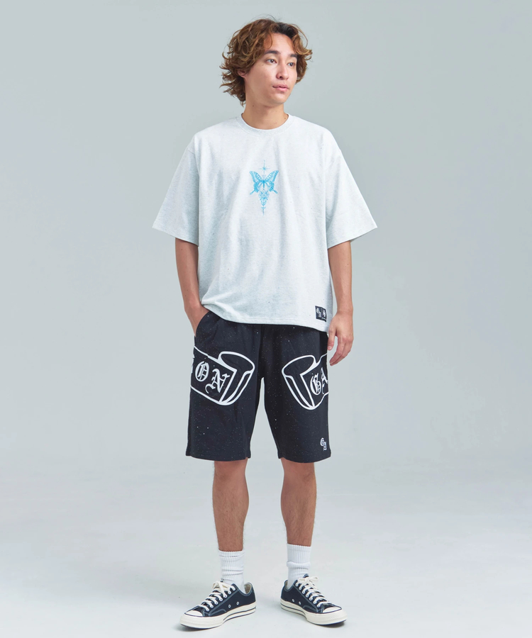 JACKROSE(ジャックローズ) |GA Glitter Butterfly 刺繍 SS Tee(MENS)