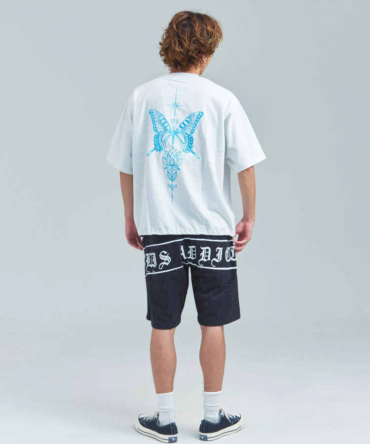JACKROSE(ジャックローズ) |GA Glitter Butterfly 刺繍 SS Tee(MENS)