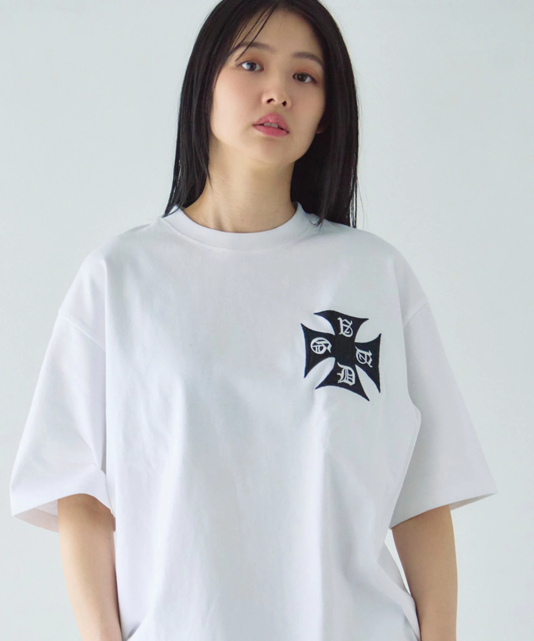 JACKROSE(ジャックローズ) |GA Cross Logo刺繍 S/S Tee(MENS)